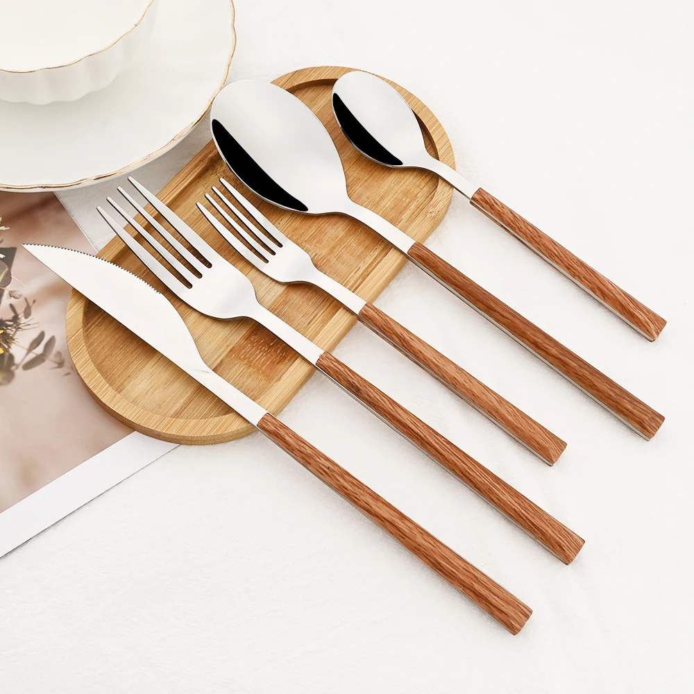 Bamboo Cutlery - 16/24/30 шт., набор столовых приборов с