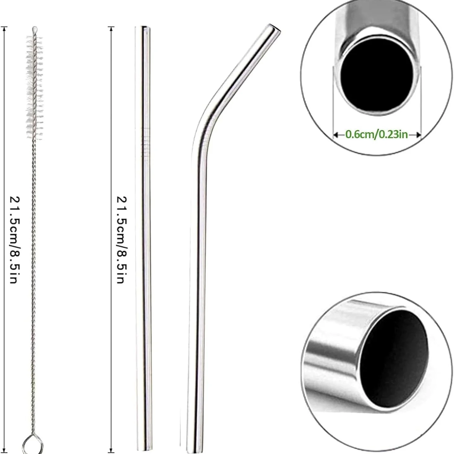 100 шт., соломинка из нержавею – обзор и цена Reusable Straw