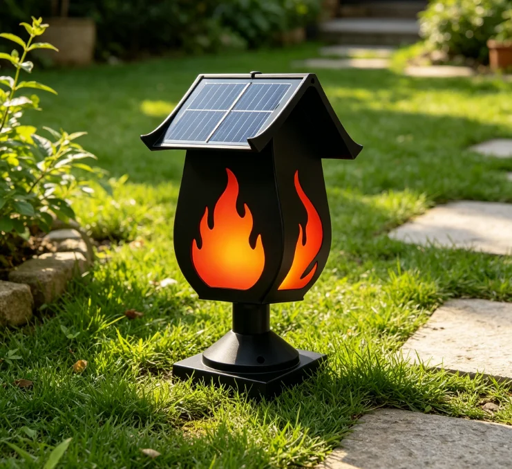 Солнечные фонари в виде колонн – обзор и цена Solar Garden Light