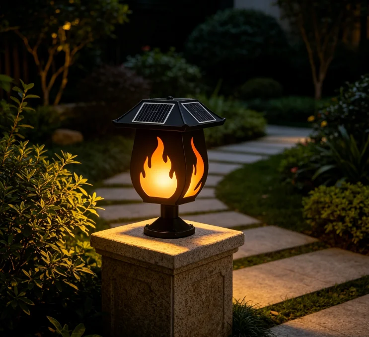 Солнечные фонари в виде колонн – обзор и цена Solar Garden Light