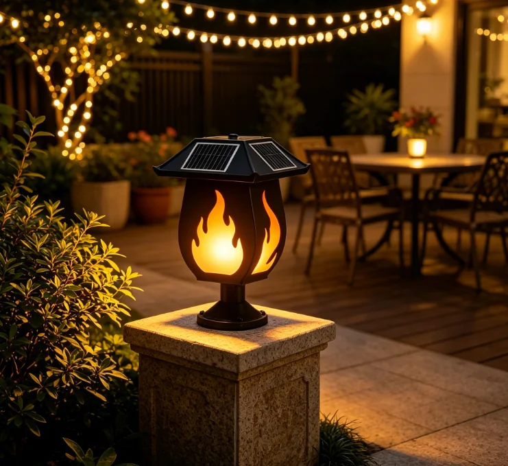 Солнечные фонари в виде колонн – обзор и цена Solar Garden Light