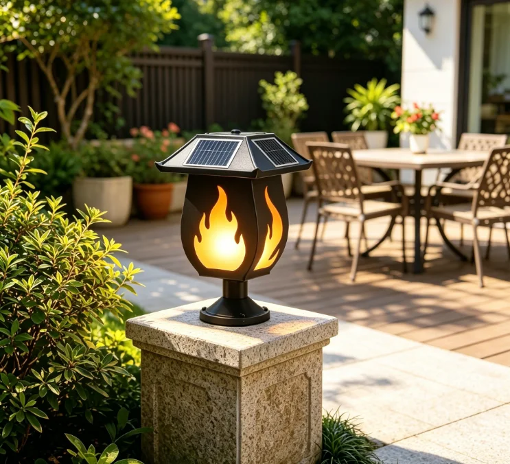 Солнечные фонари в виде колонн – обзор и цена Solar Garden Light