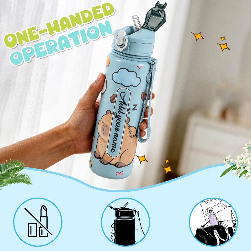750 мл, бутылка для воды с инд – обзор и цена Reusable Straw